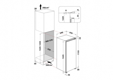 Ignis ARL 12 GS 2 Einbaukühlschrank